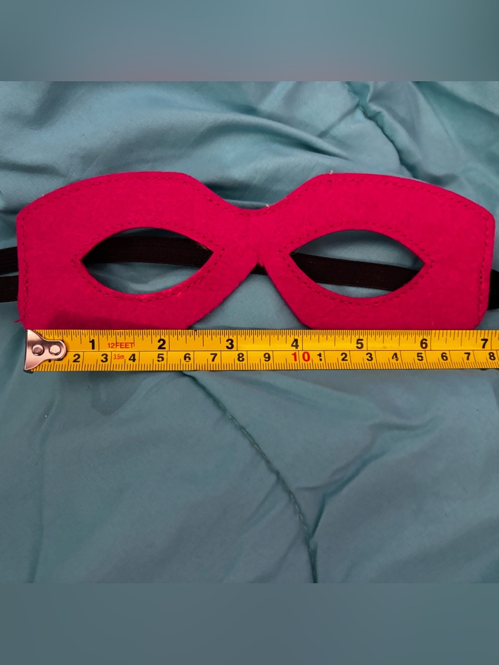 Fuchsia Felt Adult Eye Mask with Elastic Strap